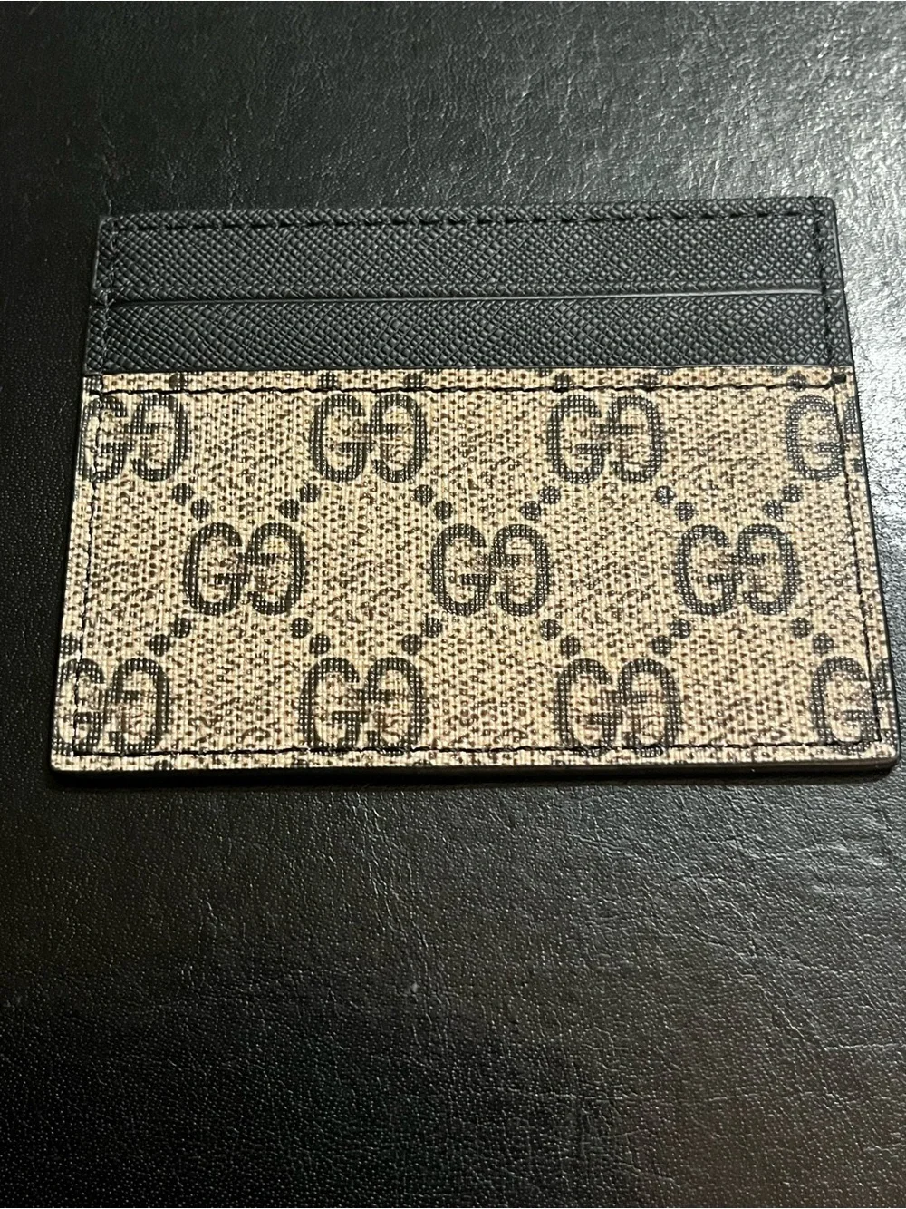 Double G Designer Bumble Bee Signature Monogram Card Wallet
